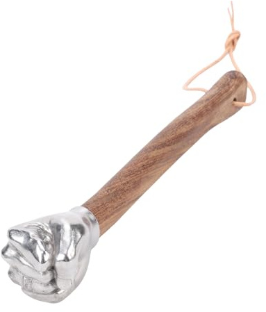 Xiuganpo Hammer, Stainless Steel Fist Shape Hand Hammer with Wood Handle, Anti Slip Secure Grip, Lightweight Tool for Construction Gardening Household Use, for Engineers, DIY Worker (Fist Head)