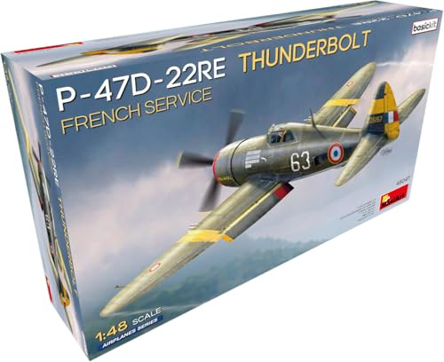Miniart 1:48 - P-47D-22E Thunderbolt Französisch, Basis-Kit