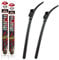 Fits Mercedes A Class 2004-2012 Heyner Germany Aero Flat Windscreen Wiper Blades Replacement Front Set 2624 PT HSF2624PT