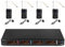 Power Dynamics PD504B - UHF-Verstärker mit 4 Bodypacks mit je unsichtbaren Kopf Mikrofon Headsets und Ansteckmikrofon, für Show, Moderation, Gesang, Entertainment, Uni, Schule