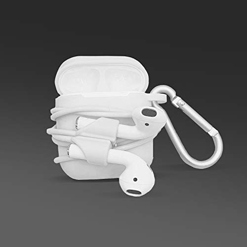 Airpods Strap weiße, magnetisch elastische Kabelbinder Anti-Loss-Ohrhörer Kompatibel mit Apple AirPods Pro, AirPods kabellosen Bluetooth-Kopfhörern bequem bis zum leichten Clipverschluss wie Halskette