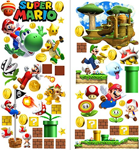 Mario Aufkleber Wandtattoo für Kinder