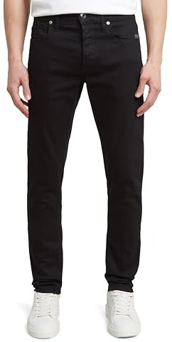 G-STAR 3301 Slim Jeans Vaqueros, Negro (Pitch Black 51001-b964-a810), 36W / 36L Hombre