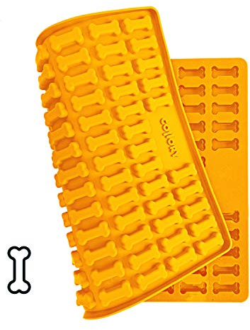 Collory Medium Knochen (3,2cm) Silikon Backmatte, Backform für mittlere DIY Hundekekse und Leckerlis, Knochenbackform, Pralinenform, Schokoladenform, Antihaftend und Lebensmittelecht (BPA-Frei)