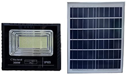 TEMPO DI SALDI Faro 400W A Led Smd Con Pannello Solare E Sensore Crepuscolare Con Telecomando
