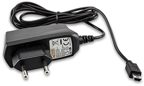caseroxx Ladegerät/Netzteil für GHB Video Baby Monitor und weitere Geräte – Netzteil mit Mini USB Anschluss – Kabellänge: 1 m – Ausgangsstrom: 1.0 – sichere Energieversorgung