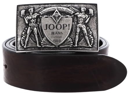 Joop! Leder Gürtel Buckle Jeans Belt 4,0 CM W95 D`Brown dunkelbraun