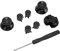 Replacement Gamepad Metal Button for Switch Pro Controllers, Includes ABXY D Pad Button, Mushroom Head, Screwdriver, Aluminum Alloy DIY Game Controller Button Parts