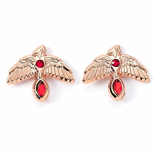 Harry Potter Fawkes Frauen Ohrstecker-Set goldfarben Zinklegierung Fan-Merch, Filme