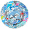 Delfin-Aufkleber für Laptop (50 Stück), Geschenk für Kinder, Teenager, Erwachsene, Mädchen, Jungen, wasserdichte Aufkleber für Wasserflasche, blauer Delfin-Vinyl-Aufkleber für Scrapbook, Handy, Milch