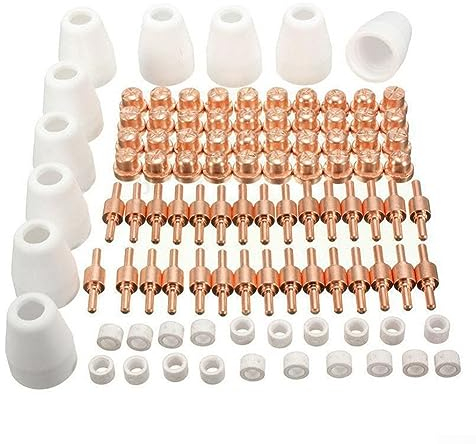 100 stücke CUT-40 50 Plasmaschneiden Verbrauchsmaterial Fit Cut40 50 Mit Plasmaschneider Fackel PT31 LG40 Plasmaschneiden Ausrüstung