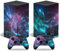 Skin Sticker für Xbox Series X Konsole und Controller, Vinyl Aufkleber Serie X Skins Wrap Decal Cover Schutzzubehör für X-Box Serie X (Blue Cloud)