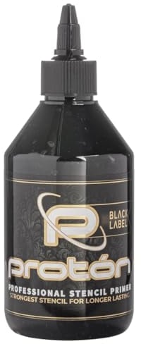 Black Label Proton Professional Stencil Primer - 250 ml / 8,5 Unzen - Extreme Fixierung von Tattoo-Schablonen