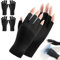 2 Paar UV Handschuh Nägel, Fingerlose Handschuhe Damen, Nagel Pflege Handschuhe, UV Schutzhandschuhe für Nagellack Trockner, Autofahren, Angeln Fitness (Schwarz)