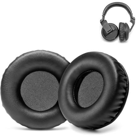 Cuscinetti auricolari di ricambio Voarmaks HDJ X5 X7 X10 compatibili con cuffie DJ Pioneer HDJ-X7 HDJ-X5 HDJ-X10 Cuscinetti auricolari in memory foam in pelle proteica di alta qualità
