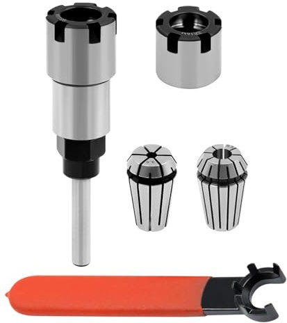 Router Shank Extension Rod Convert 1 & 4 Shank Bits ER20 Included Router Shank Extension Rod