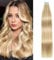 AGMITY Tape In Extensions Echthaar 20pcs 40cm 40g Aschblond mit Bleichblond Invisible Tape Extensions Echthaar Extensions Echthaar Ombre Tape Extensions Skin Weft Haarverlängerung(40cm #18/613)