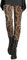 Falke Damen High Waist Leggings - Elegance Figurformend Schwarz Mit Leopardenmuster Und Metallic Silber