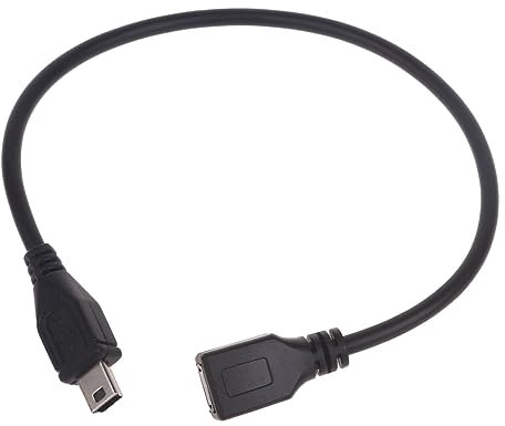 XAGMODSHN Cavo adattatore da micro USB a mini USB femmina a mini USB maschio, cavo di prolunga per ricarica e sincronizzazione dati