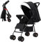 Vinteky Buggy Zusammenklappbar Kinderwagen von Geburt bis 15kg, Kinderwagen Kindersportwagen Klappbar, Baby Buggy mit Liegeposition, Sonnendach und großer Aufbewahrungskorb, geräumige Sitz, nur 3 kg