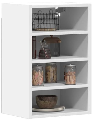 ShGaxin Armario Colgante Cocina contrachapada Blanco 40x29,5x60 cm, Muebles De Cocina, Armario Cocina, Armario Multiusos, Mueble Auxiliar Cocina, Armario Despensa - 854175