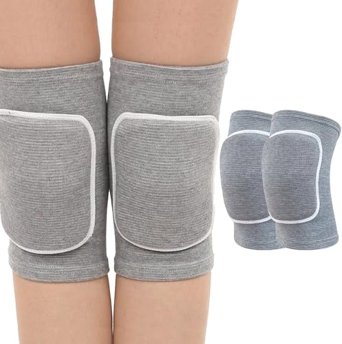 SSKHE Rodilleras elásticas para voleibol, baile, yoga, 1 par de rodilleras suaves y transpirables, equipo de protección con varios colores para mujeres, hombres, adolescentes, talla única