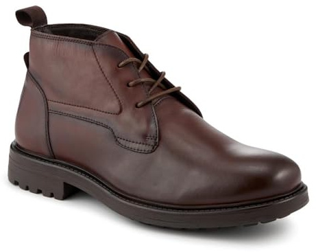 Pavers Smart Premium Leather Chukka Boots - Brown Size 9
