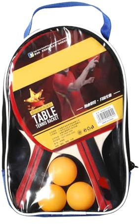 PingPong Paddel mit 3 Kugeln, tragbar, Tischtennis, professionelle Schläger für drinnen und draußen, tragbares Zubehör