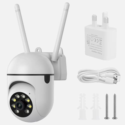 1080P Full HD Wireless WIFI IP Camera Outdoor Indoor, PTZ CCTV Smart Home Security System, Auto Tracking, Two-Way Audio, IR Night Vision 360 Degree