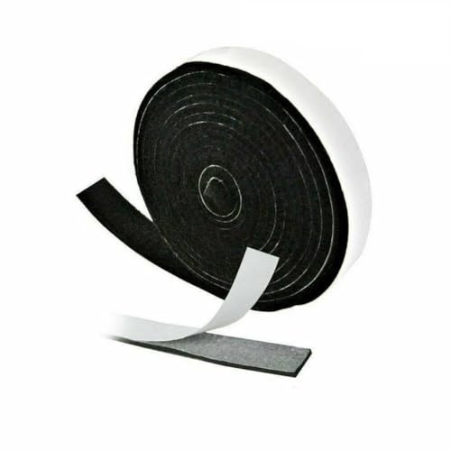 QOXEZY High-Temp BBQ Grill Dichtungsband - Selbstklebendes rauchdichtes Dichtungsersatz für Außengrills & Offset-Raucher, hitzebeständige Faser, 2 cm breit × 3,6 für M