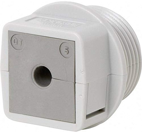 Icotek Kabeldurchführung QVT 32 45711 teilbar, Polycarbonat, Grau, 1 Stück