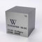 Würfel aus 99,95% Wolfram, 2,5 cm 25,4 mm, Metallwürfel, 315 g, Gravur mit Informationen aus dem Periodensystem der Elemente (englischsprachig)
