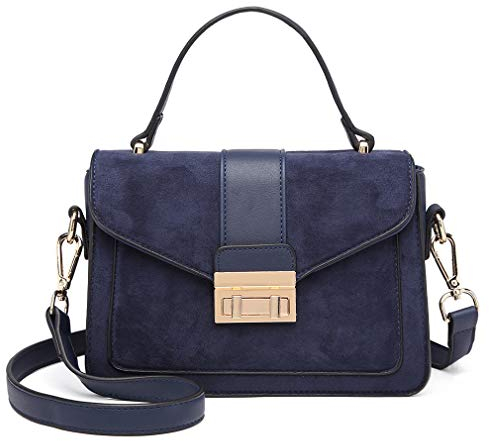 Miss Lulu Handtasche Klein Henkeltasche Damen Elegante Schultertasche Umhängetasche Kunstlerder Shopper