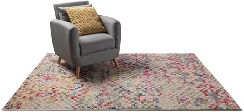 benuta Nest Vintage Teppich Casa - Mehrfarbig 80x150 cm - Teppich für Wohnzimmer, Schlafzimmer und Flur - Pflegeleicht - Fußbodenheizung Geeignet