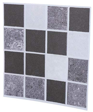 18 stücke Fliesen Aufkleber Wasserdicht Mosaik Fliesen Transfer Aufkleber Bad Küche Diy Hause Wände Türen Fenster Möbel Dekoration (10 cm * 10 cm)(MTS008)