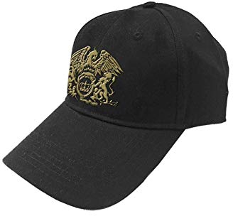 Queen Baseball Cap Schwarz Classic Crest Nue offiziell Schwarz Strapback One Size