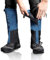 Outdoor Gamaschen, wasserdichte Staubdicht Einstellbare Atmungsaktive Beinschutz Gaiter für Outdoor-Hosen zum Wandern, Klettern,Trekking, Schneewandern 1 Paar (Blau, XL)