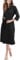 NY Threads Lightweight Women's Dressing Gown Soft Cotton Blend Kimono Robe Perfect for Loungewear and Sleepwear (Medium, Black)
