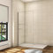 AICA paroi de douche 90x190cm paroi de douche à l'italienne avec 2 étagères en verre securit