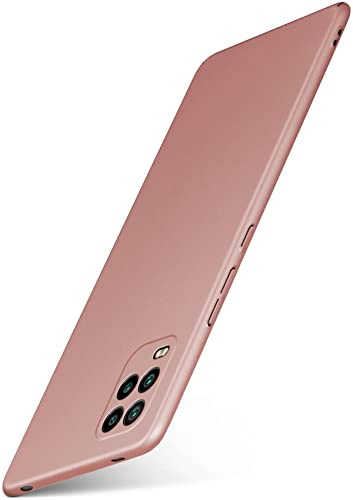 moex für Xiaomi Mi 10 Lite 5G Hülle Ultra Dünn, Schutzhülle mit erhöhtem Kameraschutz, Slim Cover Hardcase Backcover, Dünnste Handyhülle Minimalistisch Alpha Case, Rosegold