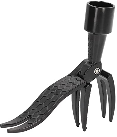 Aluminiumlegierung Stand Up Puller Unkrautstecher Fiskars,4 Claw Picker Gardening Hand Tools Black