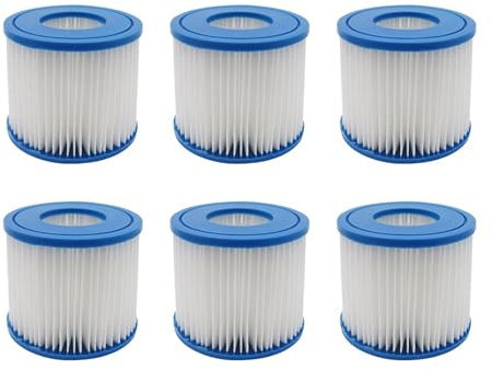 Filtre de Rechange for Piscine de Type D, for Summer for Waves P57100102 SFS-350, RP-350, RP-400, RP-600, RX-600, SFS-600 Louable (Size : 6pc)