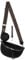 Bauchtasche Umhängetasche Crossbody-Bag Hüfttasche Kunstleder Italy-Design (Black)