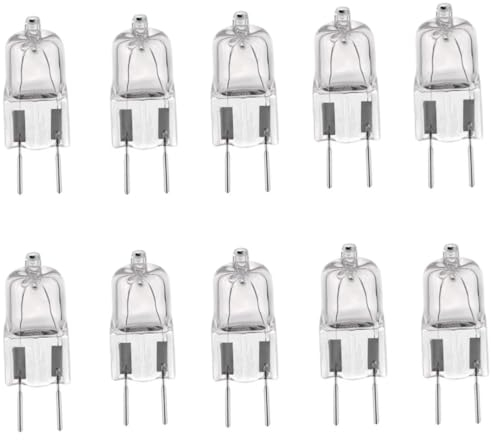 ALIVIM 10 Stück G8 120V 20W 35W 50W Halogen Licht Glaskugel LED Lampe Intarsien Perle Kristall Warmweiß,20W