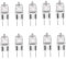 ALIVIM 10 Stück G8 120V 20W 35W 50W Halogen Licht Glaskugel LED Lampe Intarsien Perle Kristall Warmweiß,20W