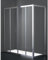 Box Doccia 170X70cm Alto 200cm 1 Cristallo Fisso + Ap. 4 Cristalli Centrale, Cristallo Trasparente