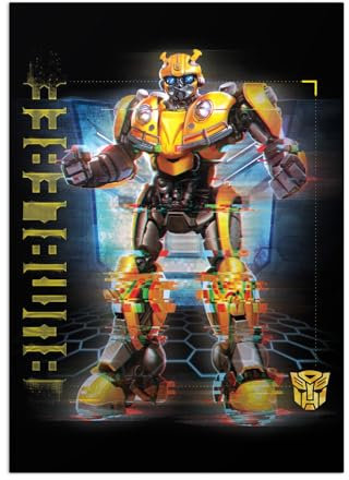 Displate - Poster aus Metal - WALL ART - Transformers - Bumblebee Glitch Bumblebee - Größe L - 67,5x48cm Matt