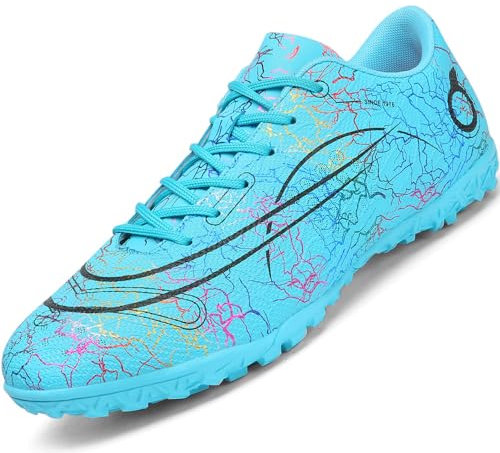 VTASQ Zapatos de Fútbol Niño Profesionales Zapatos de Entrenamiento Adolescentes Aire Libre Deporte Atletismo Botas de Fútbol Cesped Artificial Zapatillas de Fútbol