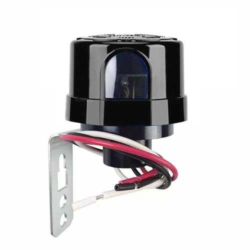 Meskliu Dämmerungsschalter,AC120-277V Fotozellen-Lichtschalter, Hochempfindlicher Lichtsteuerungsschalter mit Fotosensor,Automatischer Lichtsteuerungssensor
