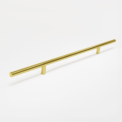 woplus Möbelgriffe Schrank Schublade Türgriff Stangengriff Bohrlochabstand Inkl. Schrauben GriffeT Stangen Ø: 12 mm Gold (Bohrlochabstand: 320 mm, 10 Stück)